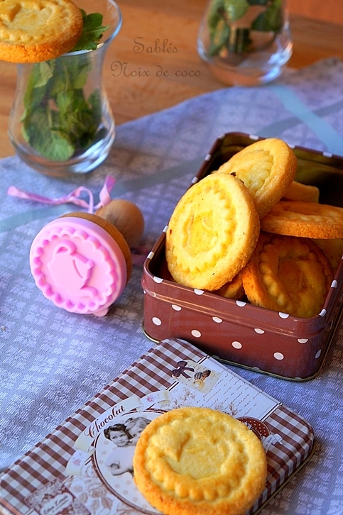 sablés à la noix de coco de noel