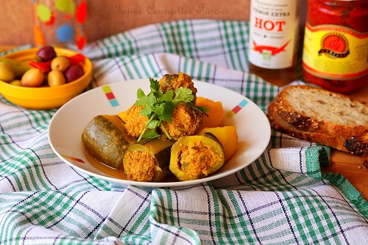 Tajine De Courgettes Farcies A La Viande Hachee Aux Delices Du