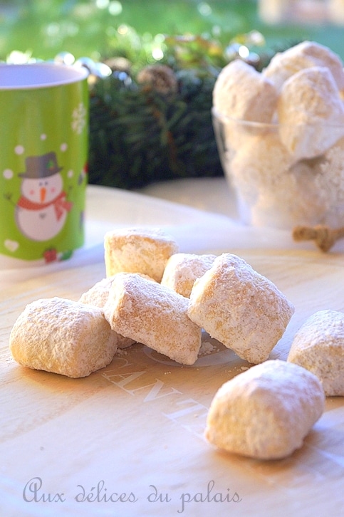 Biscuit fondant vanille amande (Vanille Kipferl de Felder)