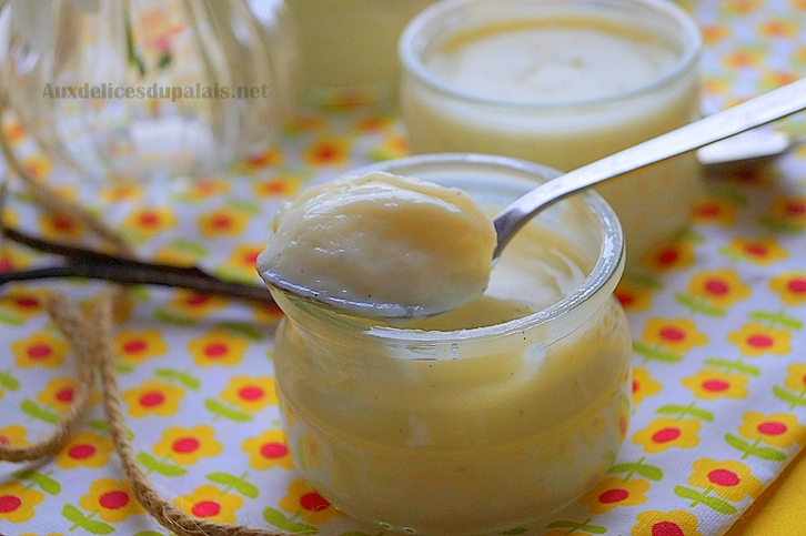Crème dessert à la vanille façon Danette sans oeufs