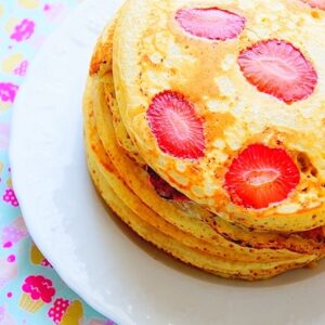 Pancakes moelleux aux fraises
