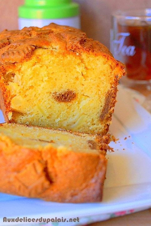 Cake aux pommes et au spéculoos