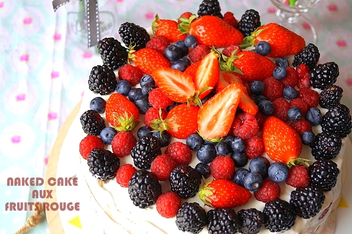 Naked cake aux fruits rouges