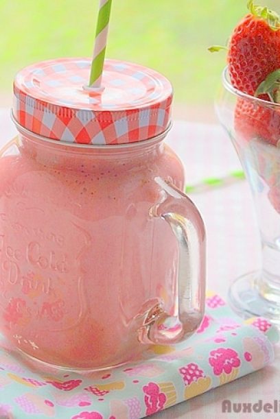 Milkshake aux fraises et bananes
