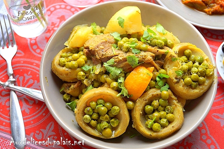 Tajine aux petits pois artichauts & fenouils