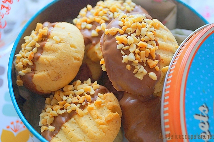 Sablés pattes de chat au chocolat