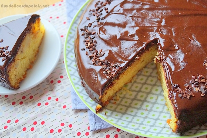 Gateau Aux Poires Glacage Au Chocolat Aux Delices Du Palais