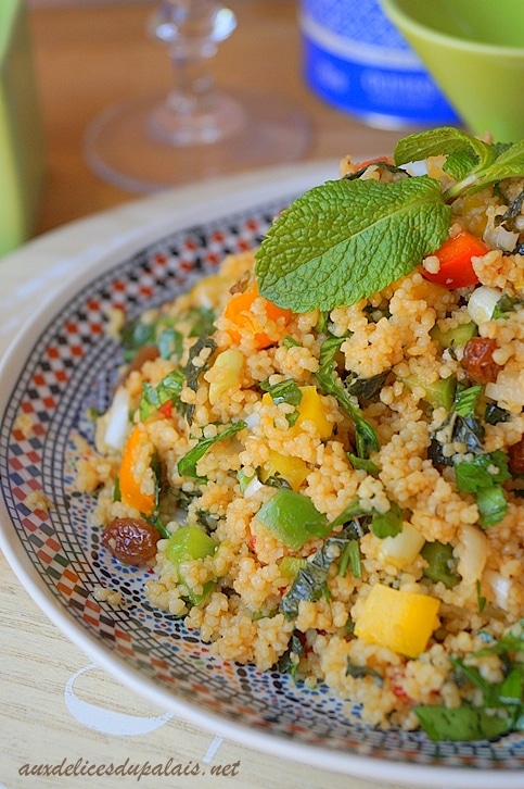 Tabouleh oriental aux raisins secs