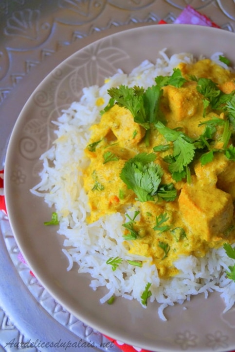 Curry de saumon au lait de coco