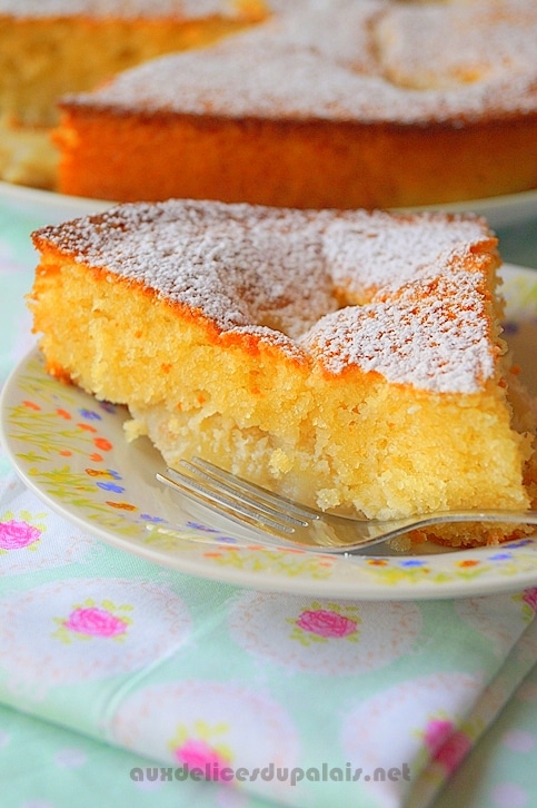 Moelleux aux poires et à la frangipane