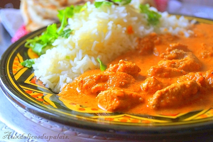 Recette poulet à l'indienne (Butter chicken)