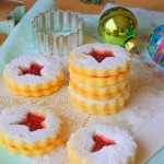 Linzer cookies (bredele à la confiture de framboise)