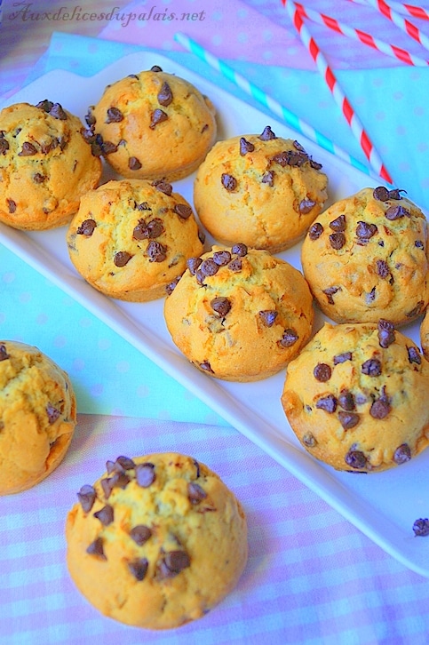 Cookies muffins noix & pépites de chocolat