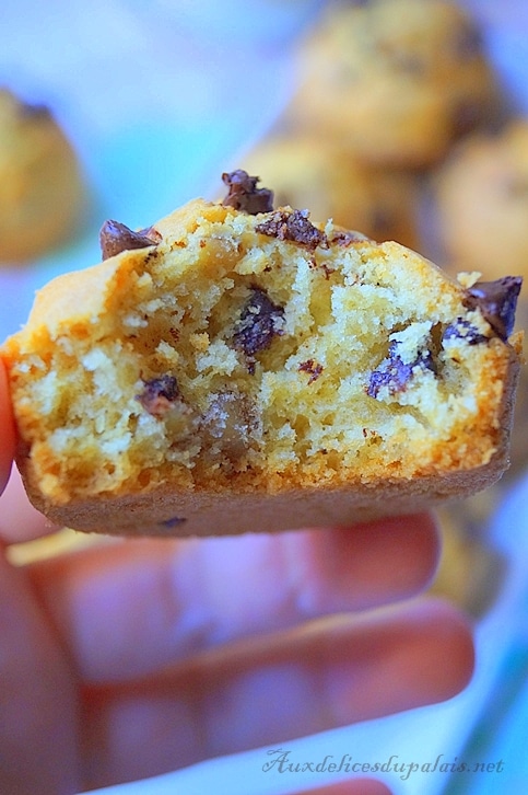 Cookies muffins aux noix & pépites de chocolat