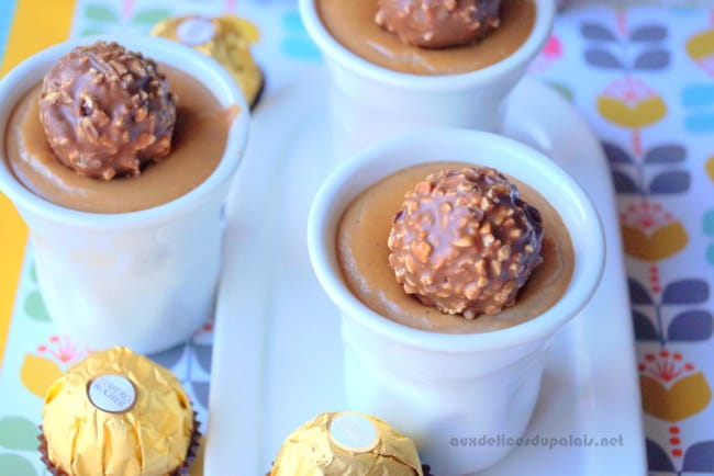 Crème dessert au Ferrero Rocher