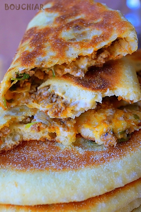 Bouchiar pain farci à la viande hachée