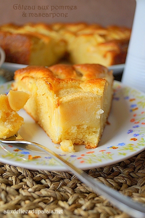 Gâteau au mascarpone et pomme facile