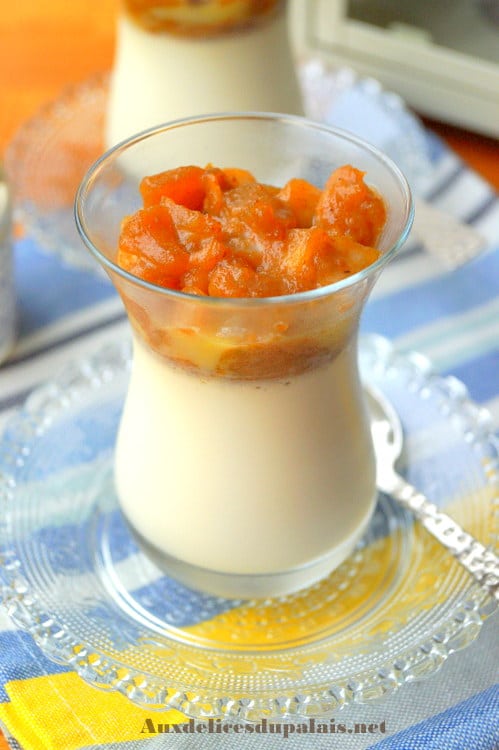 panna cotta aux pommes caramélisées