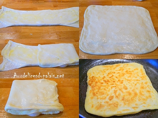 Msemen crêpe feuilletée (recette pas à pas en images)