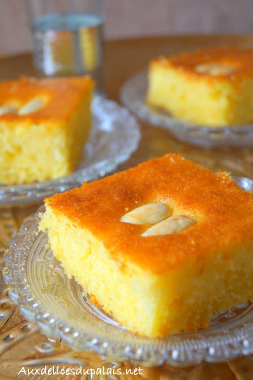 Basboussa libanaise aux amandes