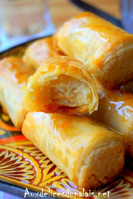 Briouates aux amandes et miel