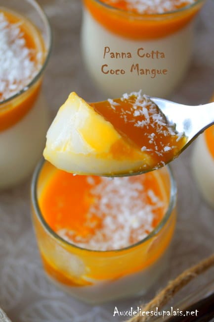 panna cotta coco mangue