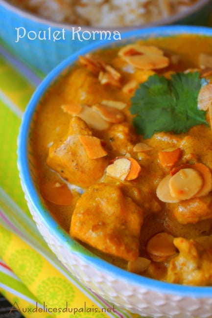 Poulet Korma recette indienne