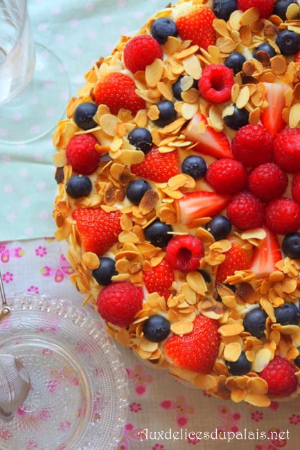 Millefeuille aux fruits rouges