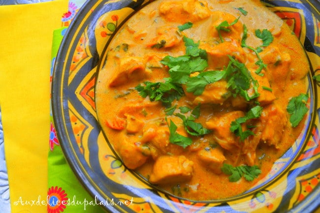 Curry de poulet indien (chicken handi)