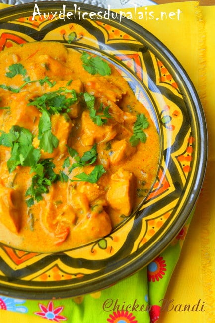 Curry de poulet indien (chicken handi)