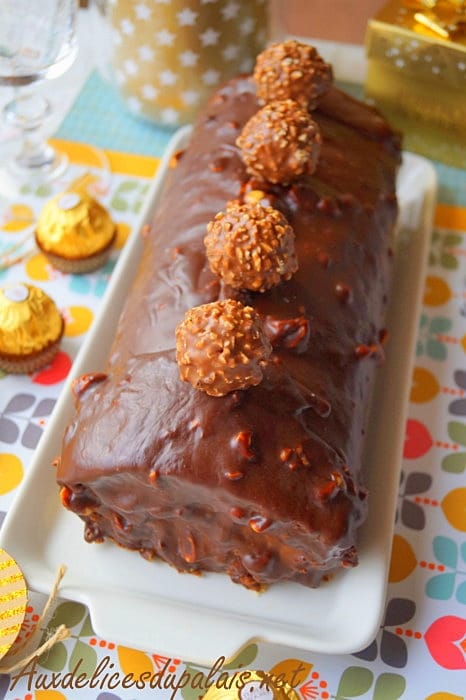 Bûche facile aux ferrero rochers