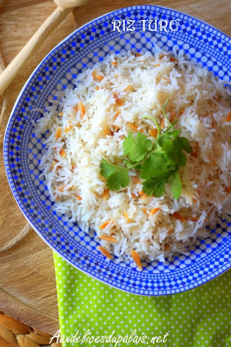 recette riz au beurre turque