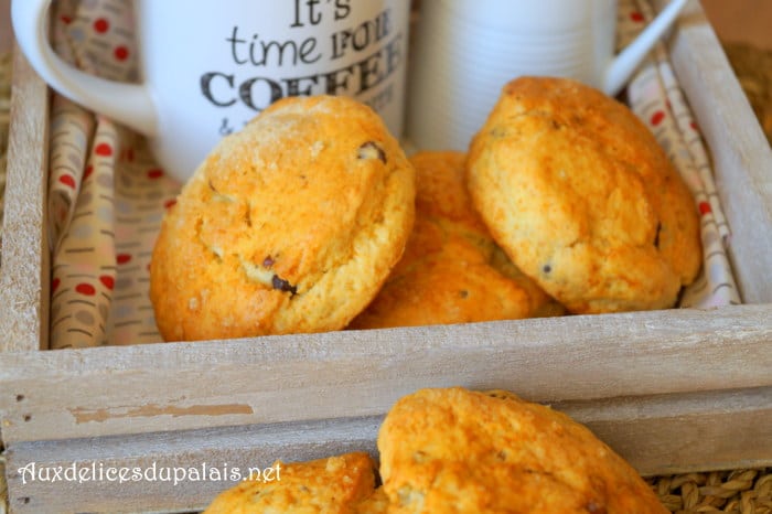 Scones aux pépites de chocolat (farine complète)