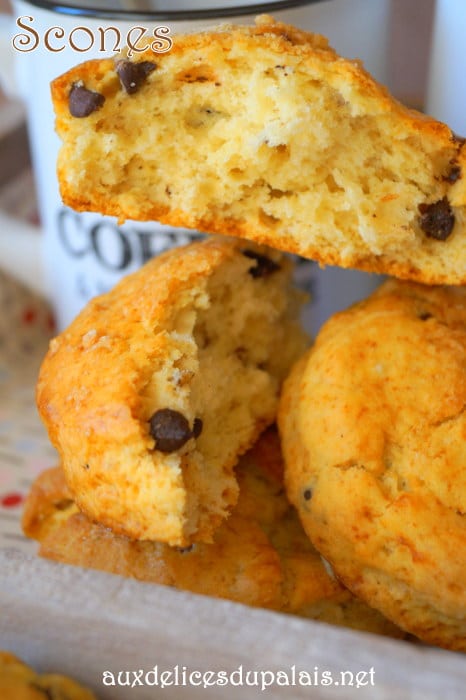 Scones aux pépites de chocolat (farine complète)