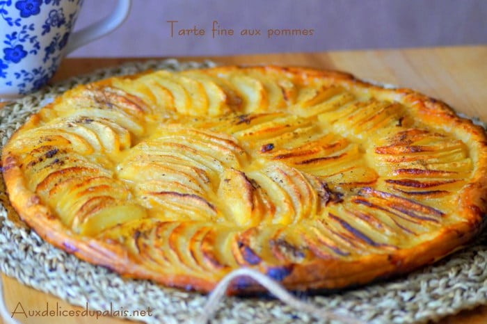 Tarte fine aux pommes caramélisées