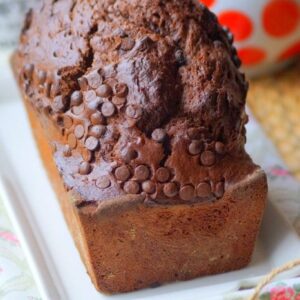 Cake banane chocolat (bien gonflé et moelleux)