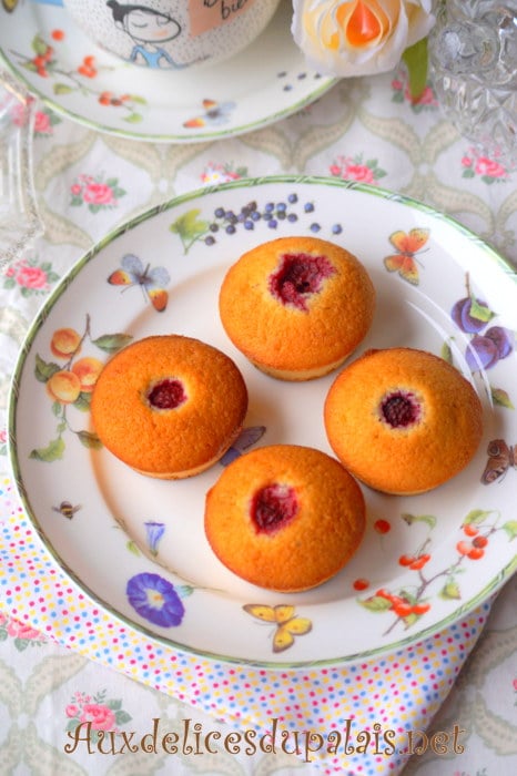 Financiers aux framboises