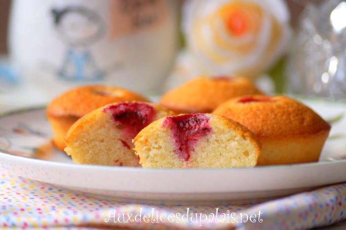 Mini financiers aux framboises