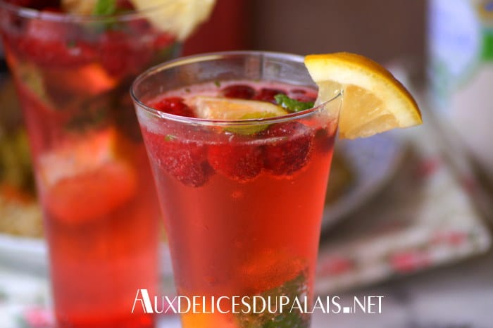 Mojito framboise cocktail sans alcool