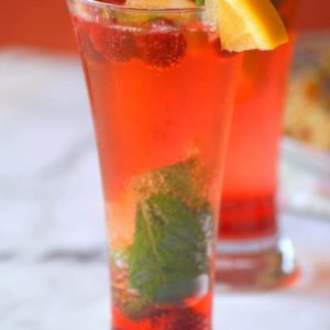 Mojito framboise cocktail sans alcool