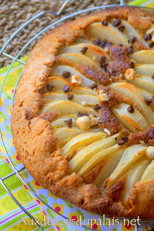 Tarte aux poires et frangipane