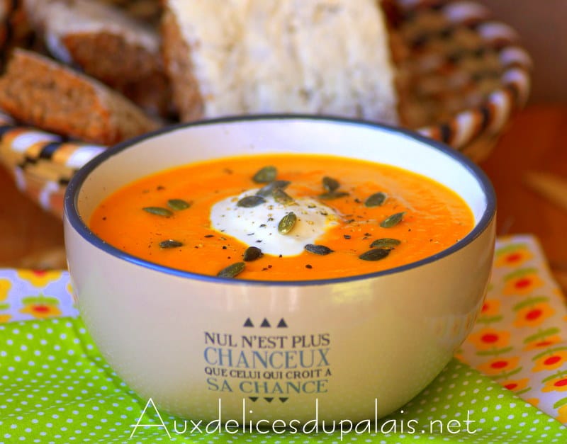 soupe de potiron aux carottes