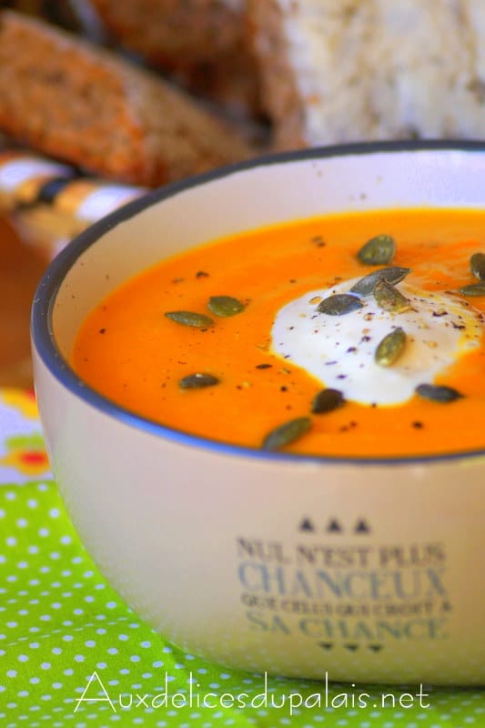 soupe de potiron aux carottes