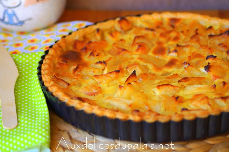 Tarte normande aux pommes (pâte feuilletée)