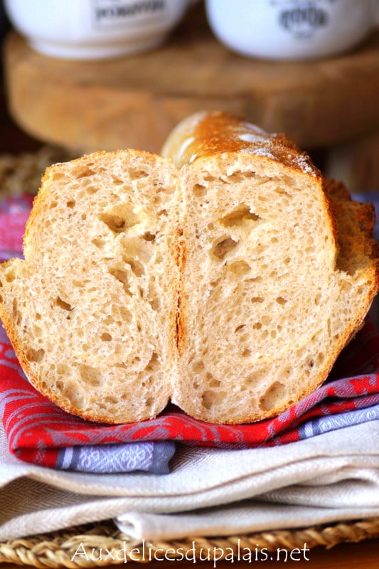 Pain à la semoule au levain naturel