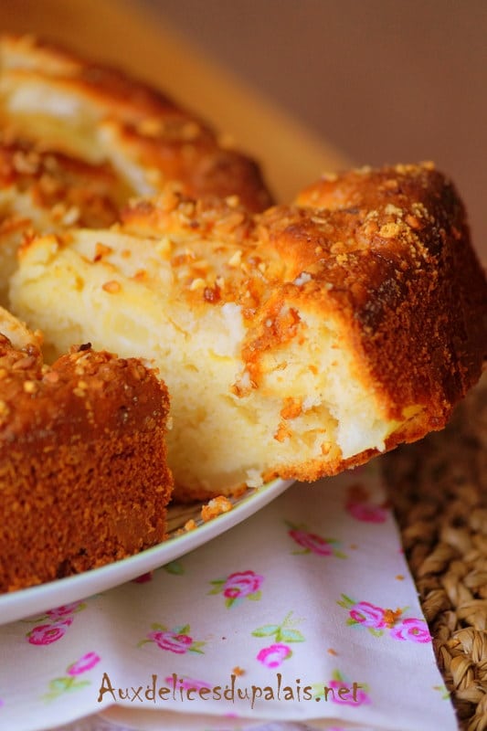 Gâteau moelleux aux poires et amandes