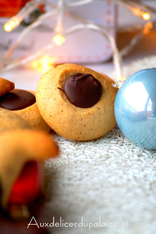 biscuit sablé aux noisettes et chocolat