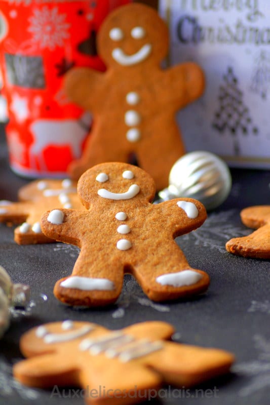 Biscuits bonhomme de Noël en pain d’épices