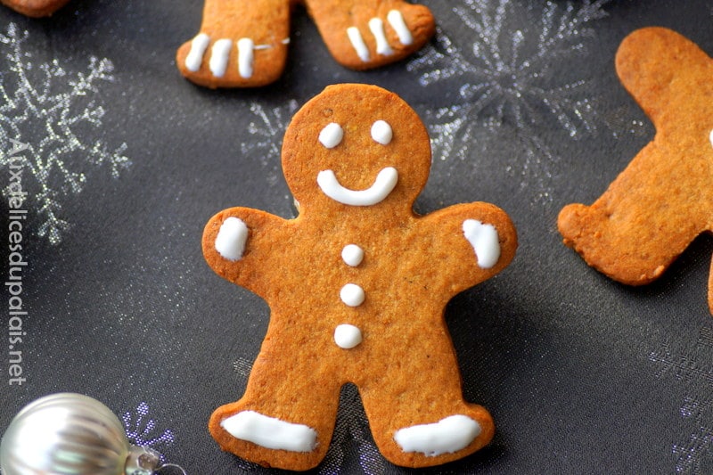 Biscuits bonshommes de Noël en pain d’épices