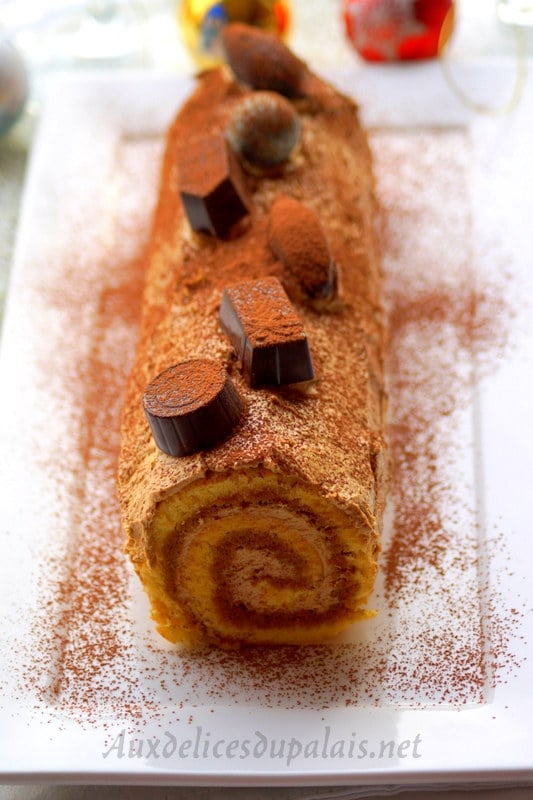 Recette bûche pâtissière au café d'Eric Kayser